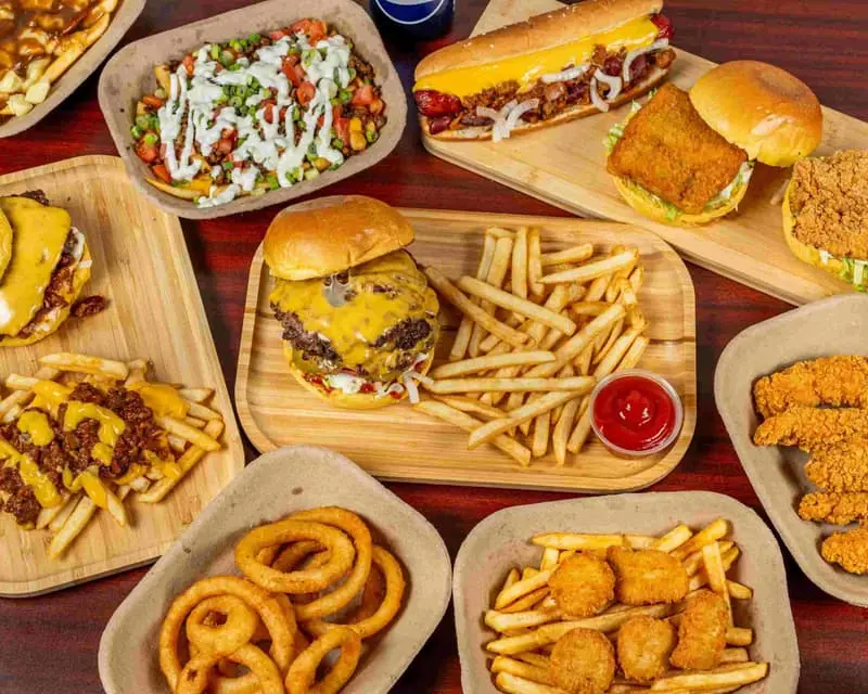 Delicious Smash King food spread